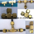 Brass Od Tee Connector für Nebelschleifsysteme (TH-B3005)